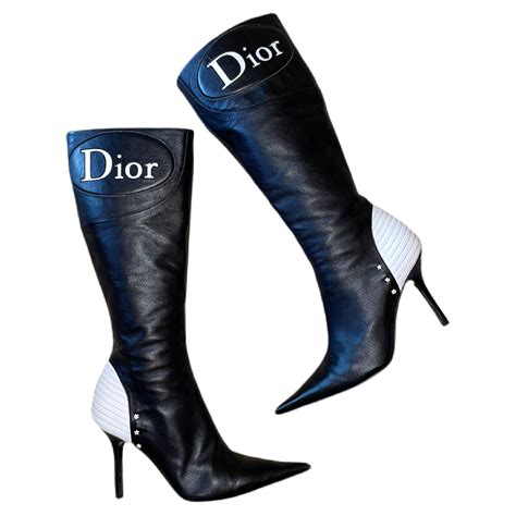 does dior make boots|Dior over the knee boots.